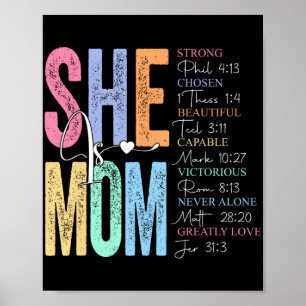 Is mama religieus geloof verzen Christelijke moede Poster