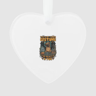 Is Menselijk Kostuum Pug Halloween Pompoen Grafste Ornament