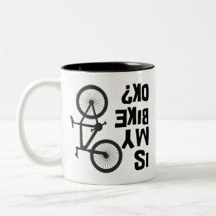 Is mijn bijk OK Funny Mountain Bike? Tweekleurige Koffiemok