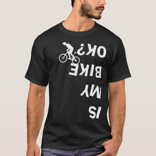Is mijn fiets van mijn bijke Funny Mountain Road B T-shirt (Voorkant)