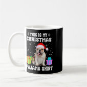 Is mijn kerst Engels bulldog hond pyjama puppy L Koffiemok (Links)