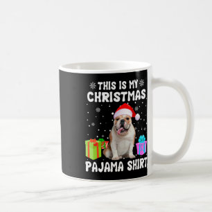 Is mijn kerst Engels bulldog hond pyjama puppy L Koffiemok