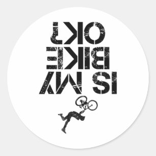 Is Mijn Mountainbike Ok Grappige Mountainbike Bike Ronde Sticker