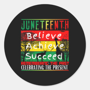 Is mijn Onafhankelijkheidsdag Black Pride Melanine Ronde Sticker