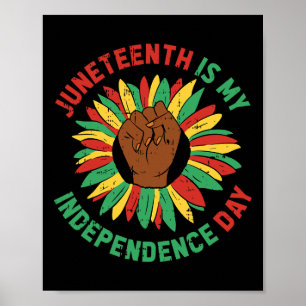 Is mijn onafhankelijkheidsdag zwarte geschiedenis poster