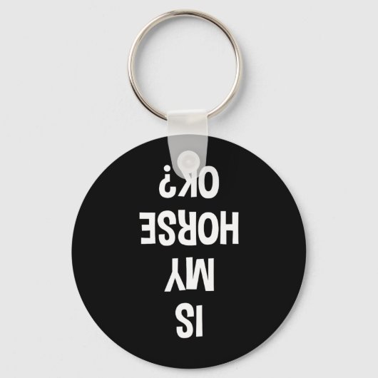 Is mijn paard oké Equestrian? Sleutelhanger (Voorkant)