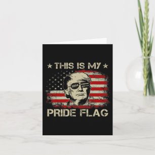 Is mijn Pride vlag Trump 2024 Amerikaanse vlag 4e Kaart