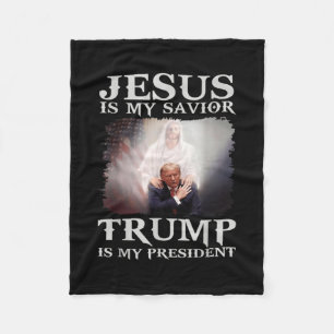 Is mijn redder Trump is mijn President 1 Fleece Deken