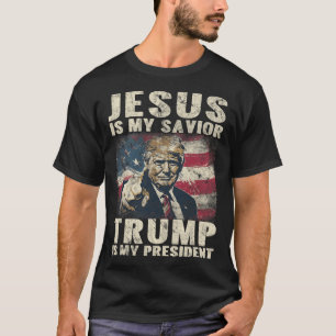 Is mijn redder Trump is mijn President 2024 Americ T-shirt
