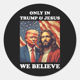 Is mijn redder Trump is mijn President Pro Republi Ronde Sticker