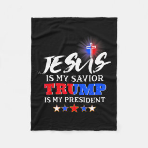 Is mijn redder Trump mijn President Christelijk? Fleece Deken