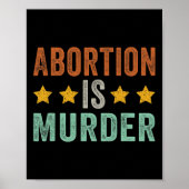 Is Murder - Feminist Pro Choice Retro  Poster (Voorkant)