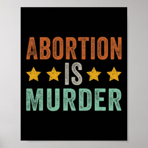 Is Murder - Feminist Pro Choice Retro  Poster