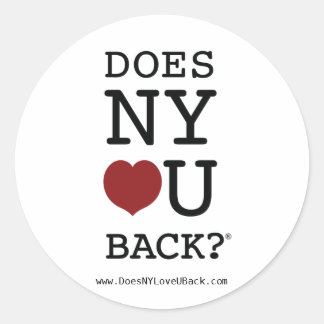 IS NY [HEART] U TERUG?® sticker
