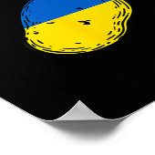 Is Potato Funny Joke Blue And Yellow Potato  Poster (Hoek)