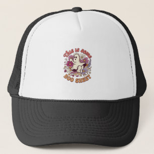 Is Some Boo Sheet Ghost Retro Bloemen_1 Trucker Pet