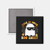 Is Some Boo Sheet Halloween Ghost Funny Cool Manne Magneet (Voorkant / Achterkant)