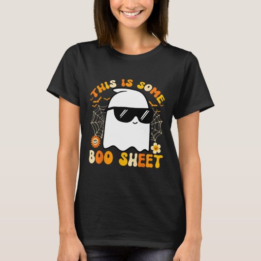 Is Some Boo Sheet Halloween Ghost Funny Cool Manne T-shirt (Voorkant)