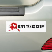 Is Texas geen leuke, grappige Alaska Bumpersticker (Op auto)