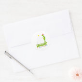 Is This Jolly Enough Green Merry Christmas Tree Li Ronde Sticker (Envelop)