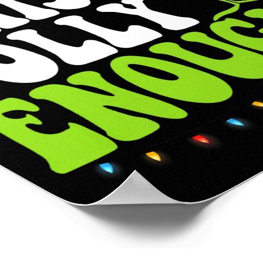 Is This Jolly Enough Merry Christmas Tree Lights F Poster (Hoek)