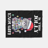 Is This Jolly Enough Tangled Christmas Cat  Fleece Deken (Voorkant (Horizontaal))