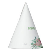 "IS TURNING... + NUMMER" GEPERSONALISEERD FEESTHOEDJES (Links)