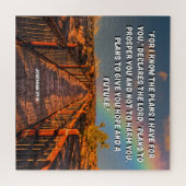 Is van plan om u Jeremiah 29:11 Bijbelversie te la Legpuzzel (Horizontaal)