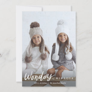 Is van zijn de fotokaart van liefdeKerstmis Feestdagenkaart