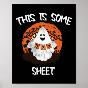 Is Wat Boo Vel Halloween Geest Grappig Cadeau Mann Poster