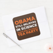 is wetenschap vierkante sticker (Envelop)