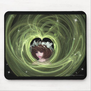 Is ze een droom? Fantasy/Fractal Mousepad Muismat