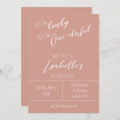 Is ze niet een aardige eerste uitnodiging? kaart (Voorkant / Achterkant)