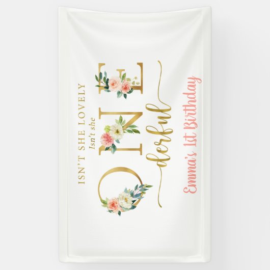 Is ze niet het meisje van de eerste verjaardag? spandoek (Verticaal)