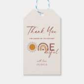 Is ze niet mooi op haar 1e verjaardag cadeaulabel (Voorkant)