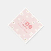 Is ze niet mooi retro groovy bloem verjaardag servet (Hoek)