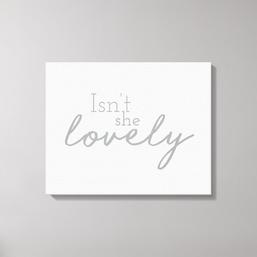 Is zij niet het liefdevolle geschreven Ontwerp van Canvas Afdruk (Voorkant)