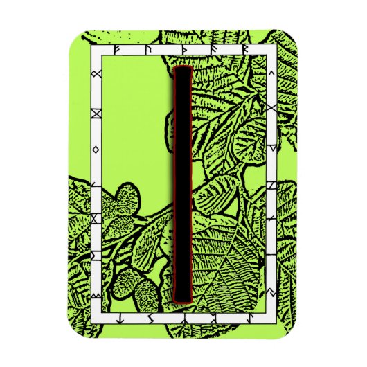 Isa Viking Rune Magnet - Stillness Magneet (Verticaal)