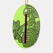 Isa Viking Rune Yule Ornament - Stillness (Links)