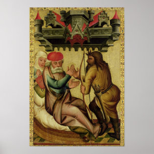 Isaac en Esau van het hoge altaar Poster