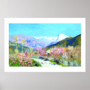 Isaac Levitan. "Springtime"-verf Poster