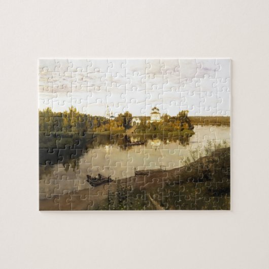 Isaac Levitan- Vesper chimes Legpuzzel (Horizontaal)