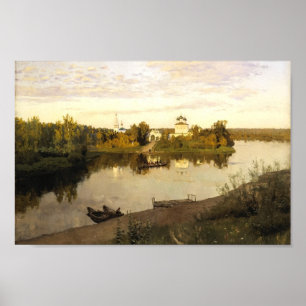 Isaac Levitan- Vesper chimes Poster