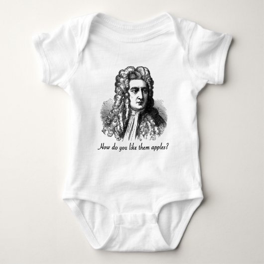 Isaac Newton - Hoe hou je van hun appels? Romper (Voorkant)