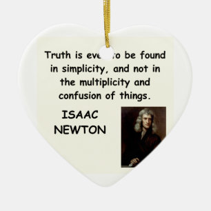 isaac newton keramisch ornament