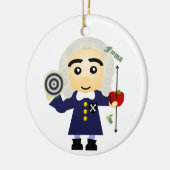 Isaac Newton Keramisch Ornament (Links)