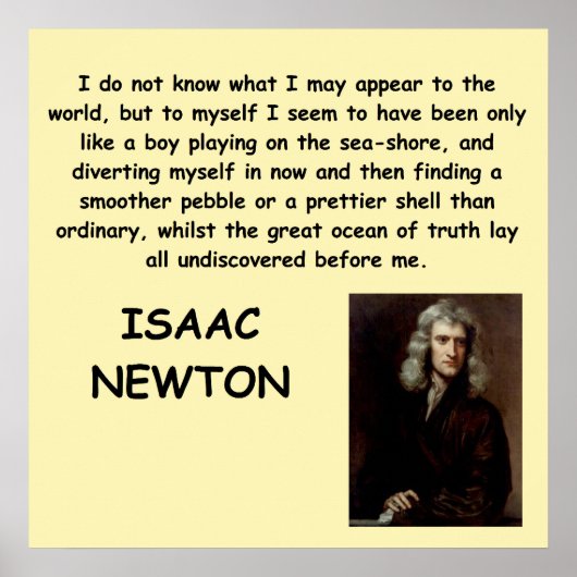 isaac newton poster (Voorkant)