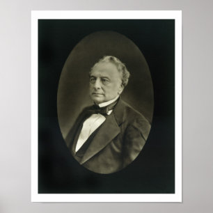Isaac Pereire (1806-80) van "Galerie Contemporai" Poster