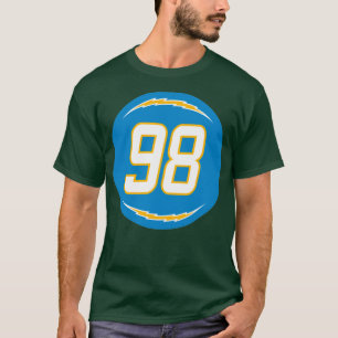 Isaac Rochell Nummer 98 Jersey Los Angeles Charger T-shirt