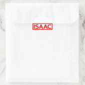 Isaac Stamp Ronde Sticker (Tas)